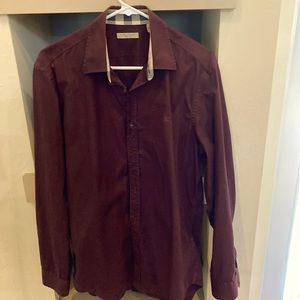 Burberry Brit Classic Medium Dark Red/Purple Dress Shirt (Great condition)